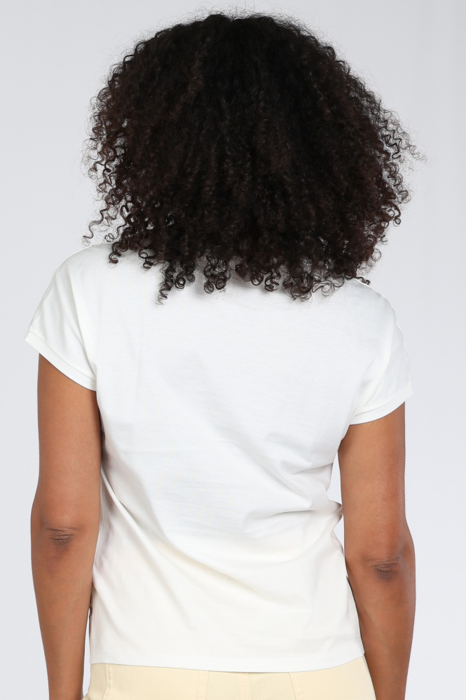 Marc Cain BC 48.27 J68 T-shirt korte mouw Wit