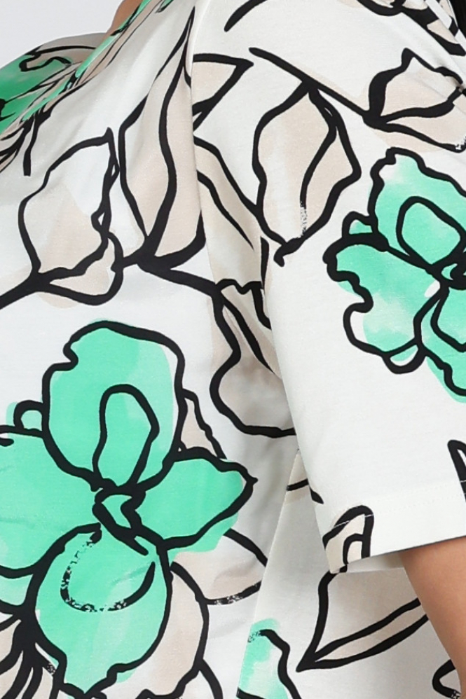 Frank walder 716422 T-shirt korte mouw Beige