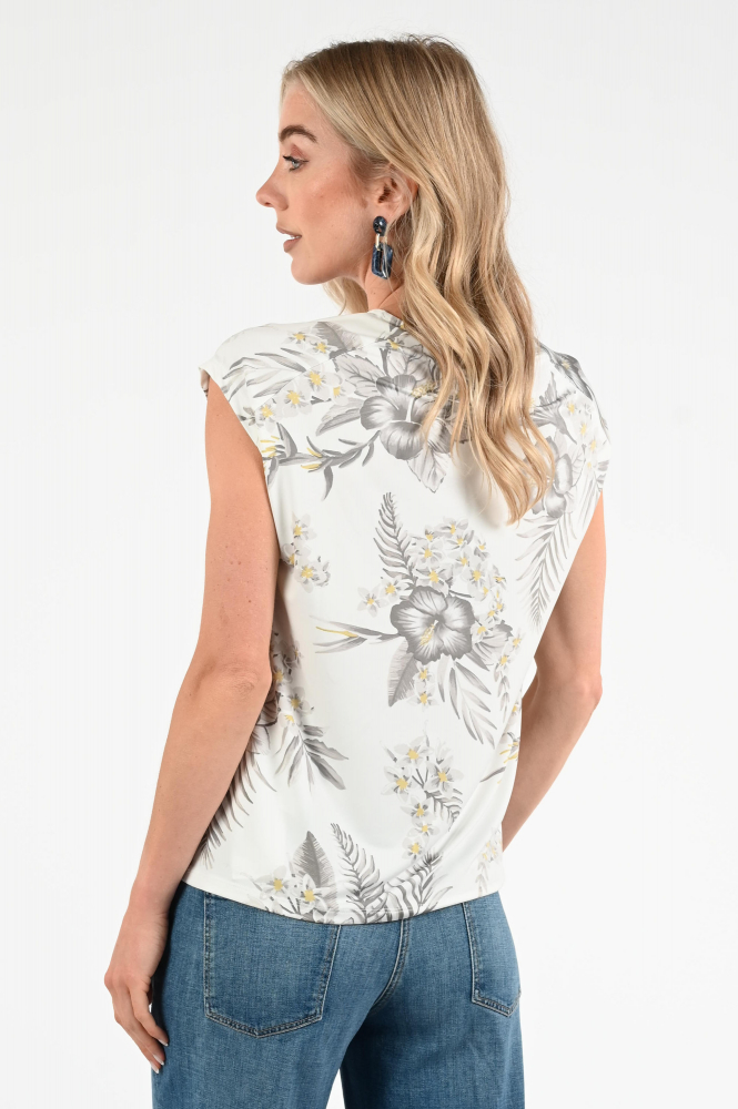 Monari 408575 T-shirt korte mouw Beige