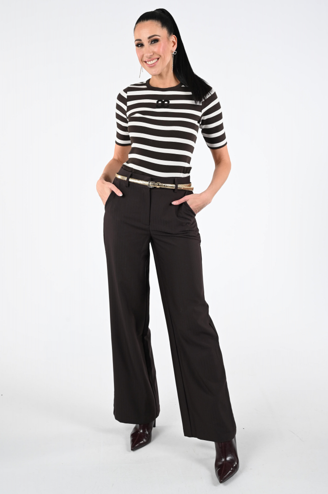 Co'couture 33206 T-shirt korte mouw Bruin