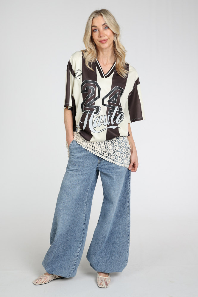 Haute L'Amitié HL10533 T-shirt korte mouw Bruin