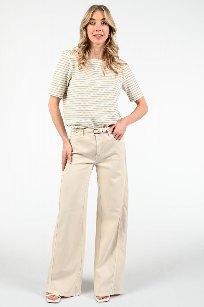 FABER 93702 T-shirt korte mouw Beige