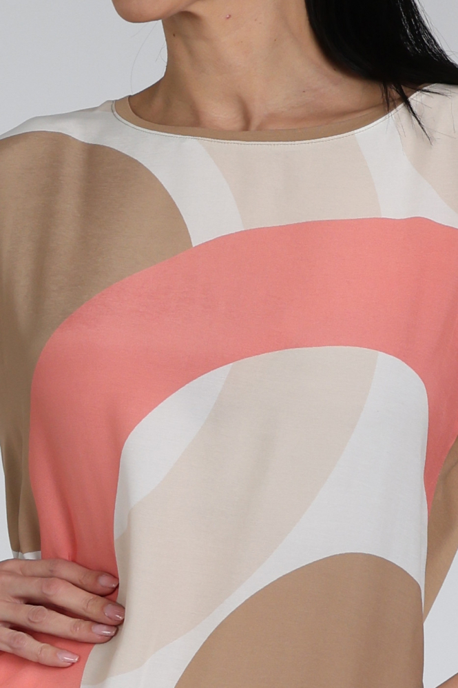 Frank walder 716427 T-shirt korte mouw Beige