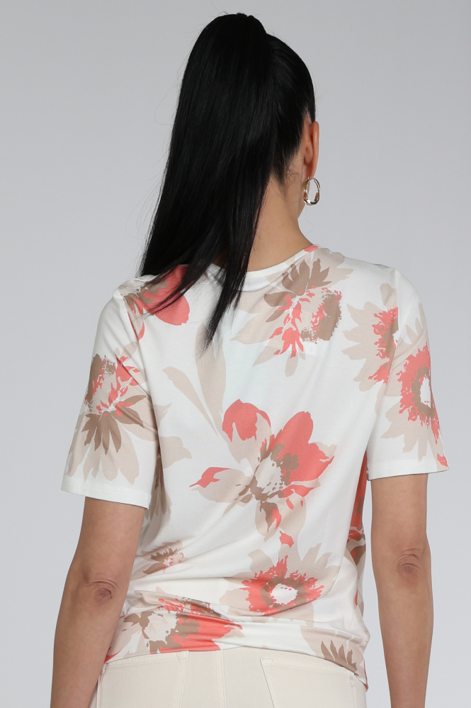 Frank walder 716422 T-shirt korte mouw Beige