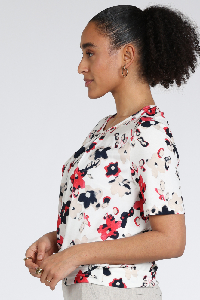 Frank walder 716422 T-shirt korte mouw Beige