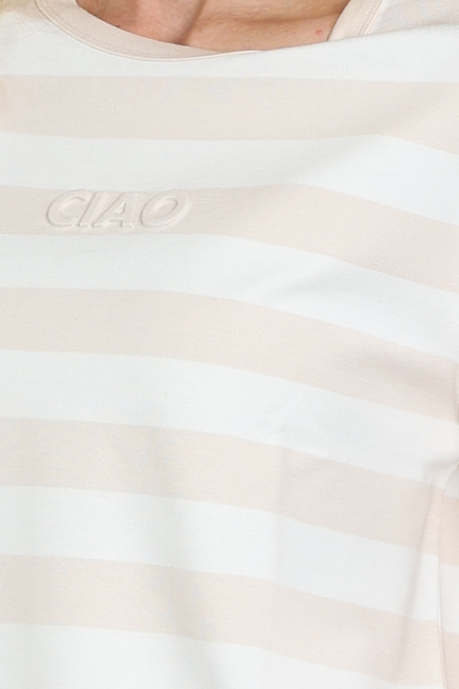 Monari 410126 T-shirt korte mouw Beige