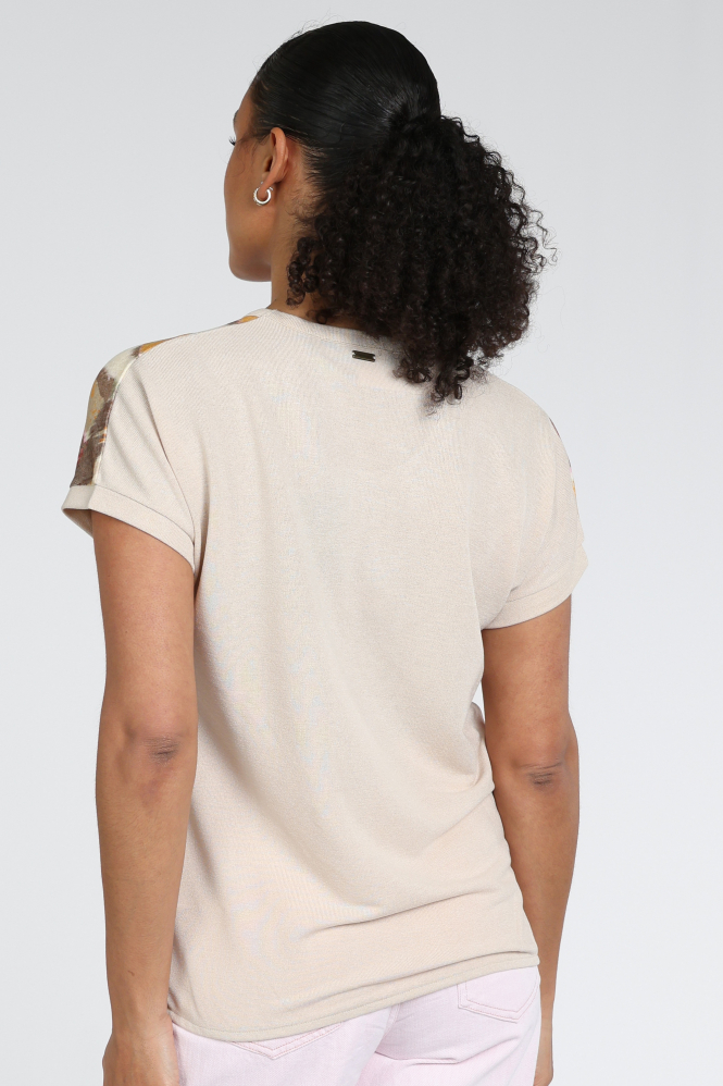 Roberto sarto 611115 T-shirt korte mouw Beige
