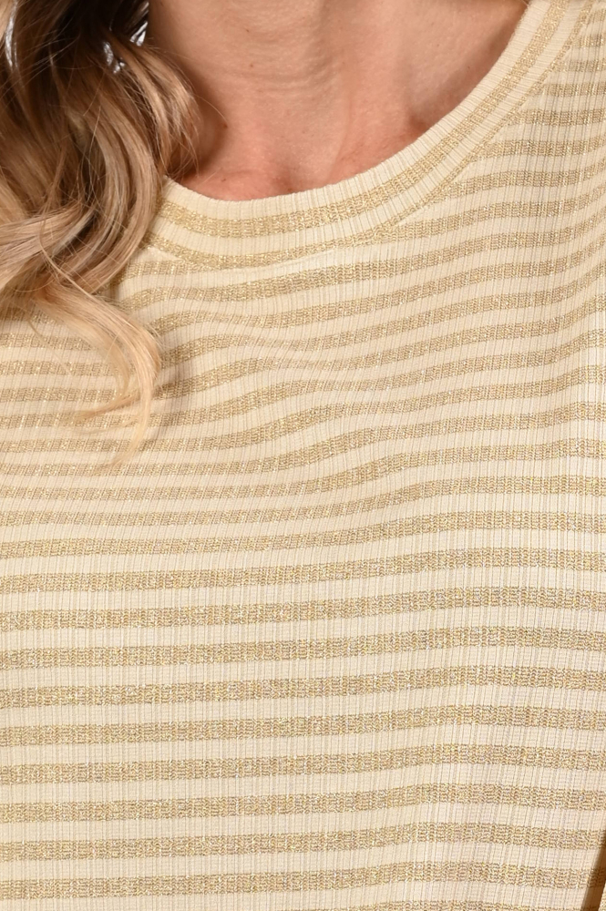 Nukus NKF04006 T-shirt korte mouw Beige