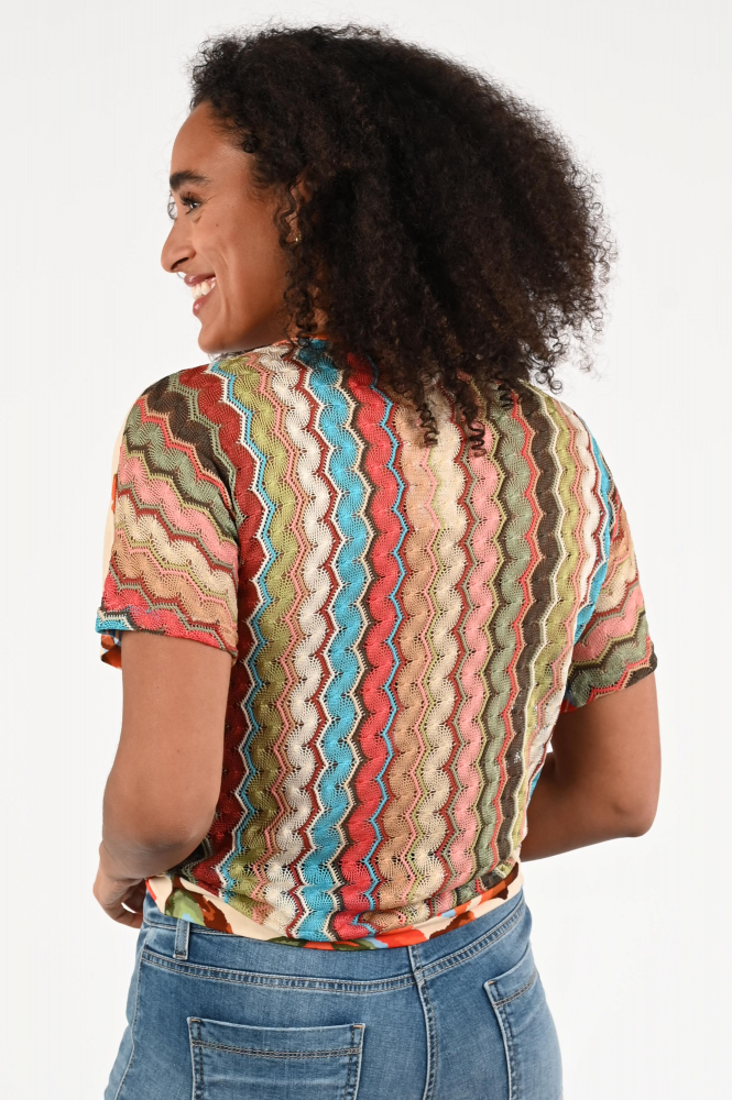 Geisha 52173-20 T-shirt korte mouw Beige
