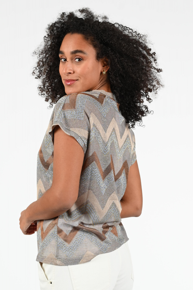 Summum 3s5121-30686 T-shirt korte mouw Bruin