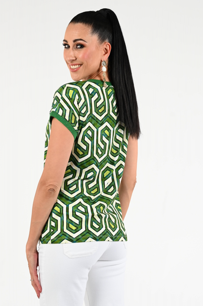 Geisha 32403-60 T-shirt korte mouw Groen