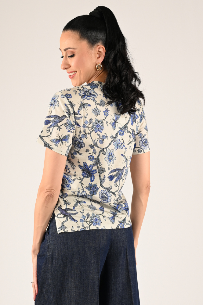MaxMara radio T-shirt korte mouw Blauw