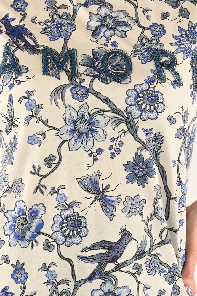 MaxMara radio T-shirt korte mouw Blauw