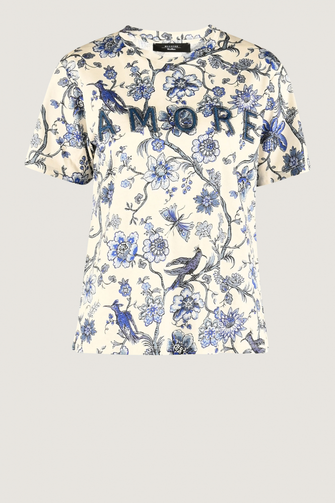 MaxMara radio T-shirt korte mouw Blauw