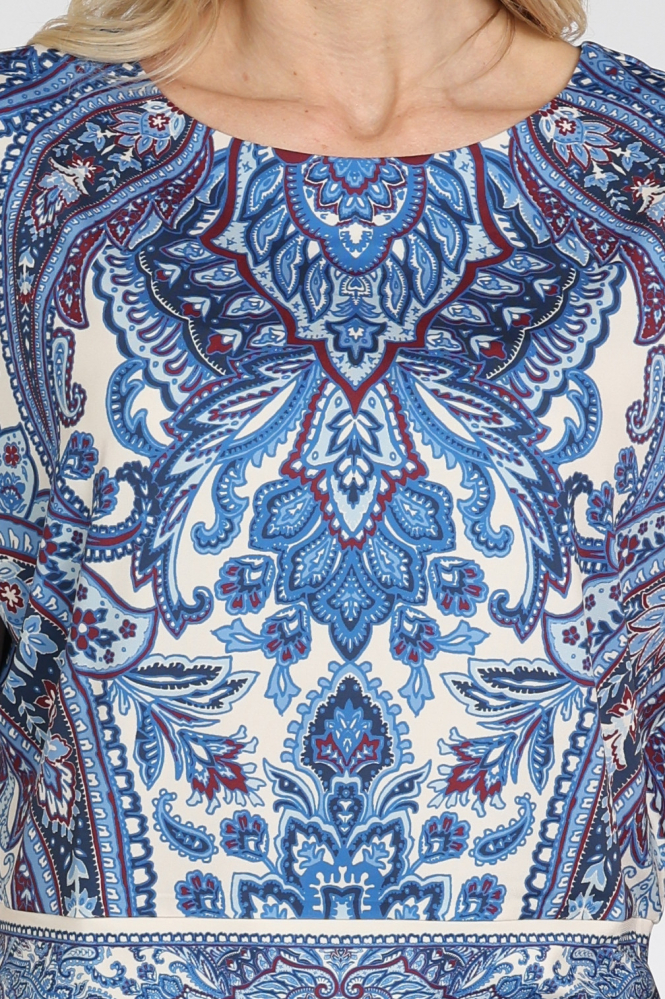 Oui 96408 T-shirt korte mouw Blauw