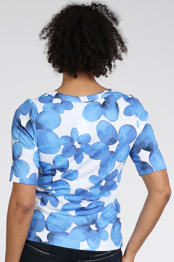 Zaida 346850 T-shirt korte mouw Blauw