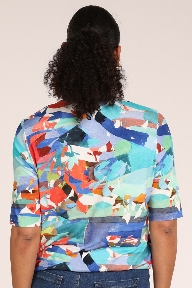 Roberto sarto 611128 T-shirt korte mouw Blauw