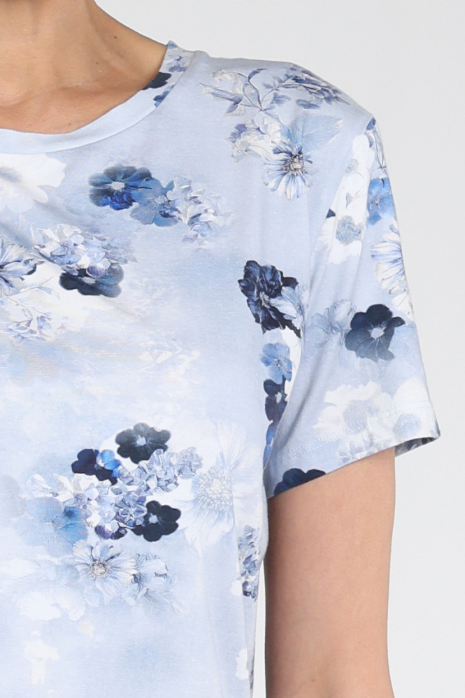 Monari 410777 T-shirt korte mouw Blauw