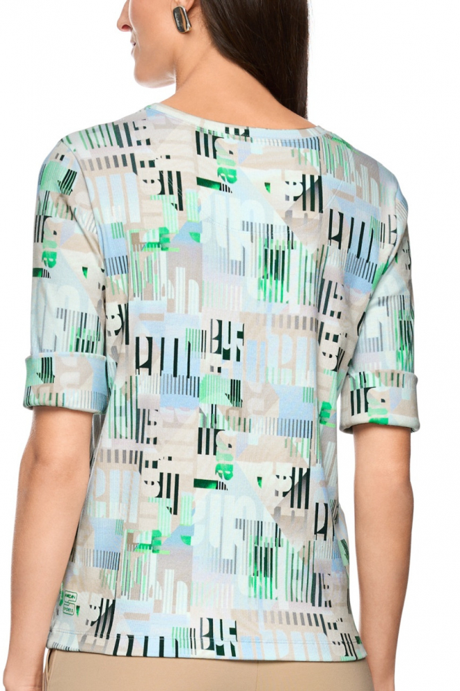 Marc Cain AS 48.38 J20 T-shirt korte mouw Blauw