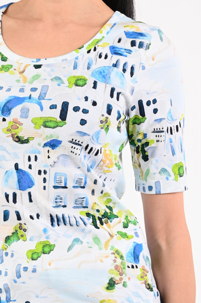 Efixelle 343600 T-shirt korte mouw Blauw