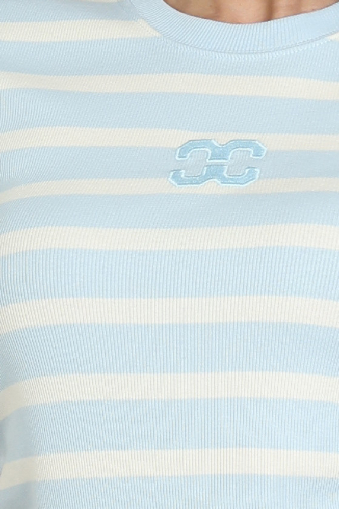Co'couture 43015 T-shirt korte mouw Blauw