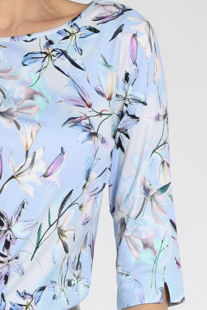 Marc Cain AC 48.56 J39 T-shirt korte mouw Blauw