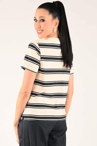 By-Bar Hope stripe top Blauw