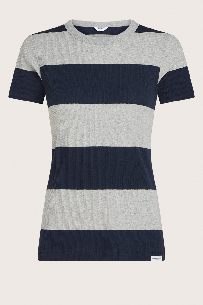 Penn & Ink S25F1587 T-shirt korte mouw Blauw