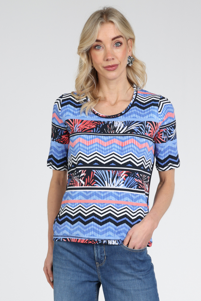 Roberto sarto 611163 T-shirt korte mouw Blauw