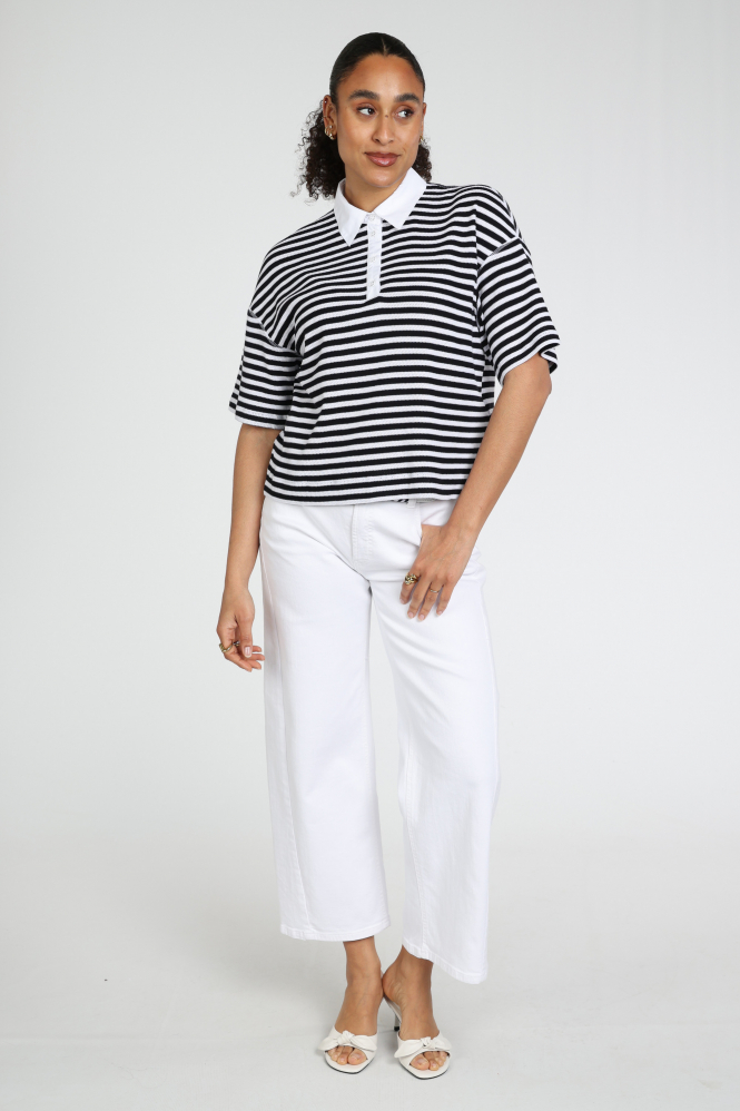 Marc Cain AS 53.13 J53 T-shirt korte mouw Blauw