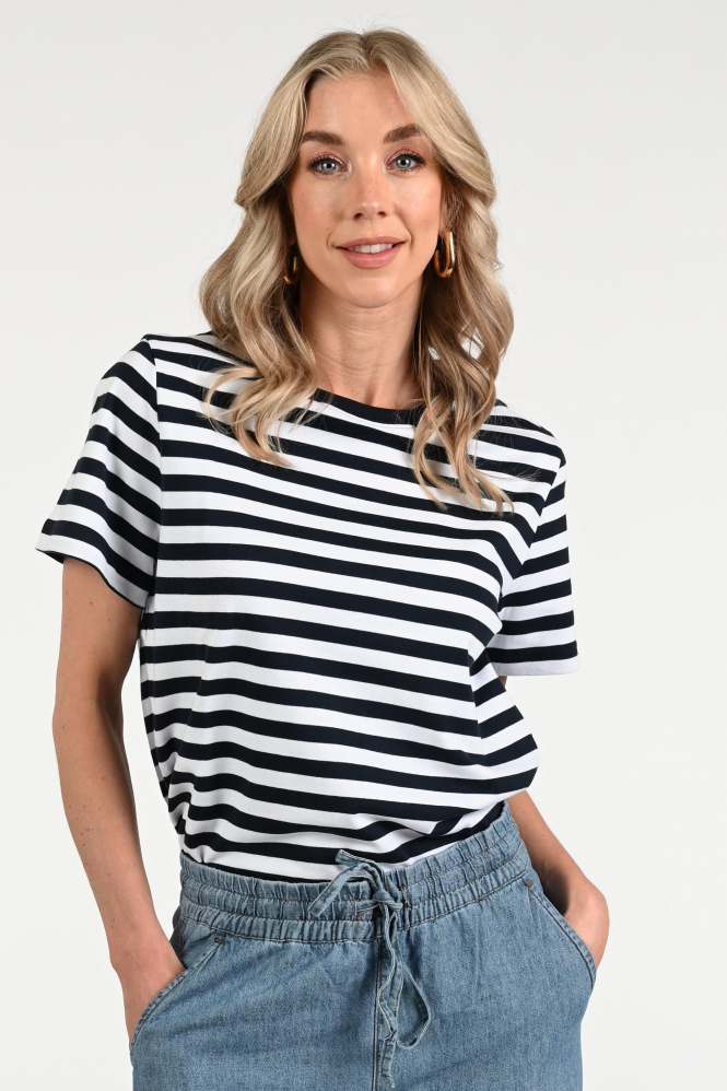 Summum Lyon-30645 T-shirt korte mouw Blauw