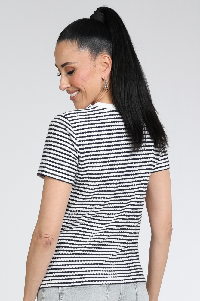 Monari 410932 T-shirt korte mouw Blauw