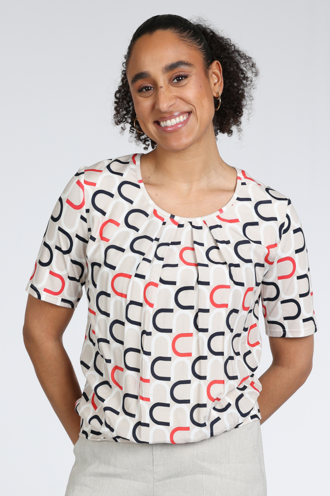 Frank walder 716422 T-shirt korte mouw Rood