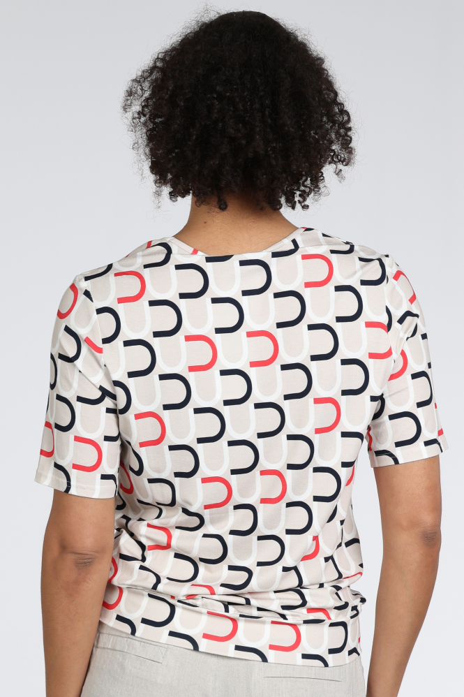 Frank walder 716422 T-shirt korte mouw Rood