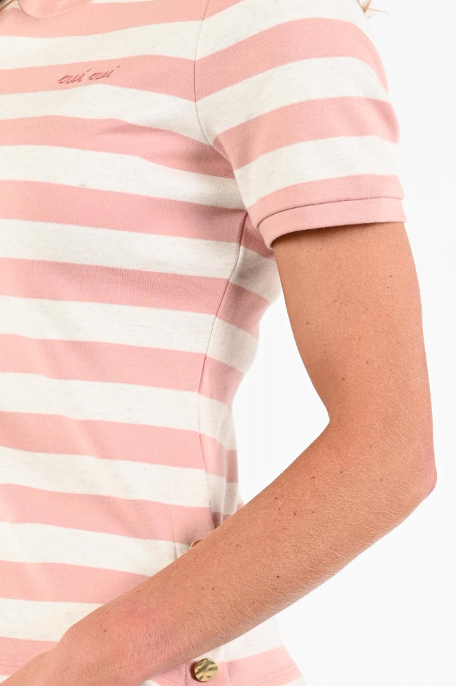 Oui 96693 T-shirt korte mouw Roze