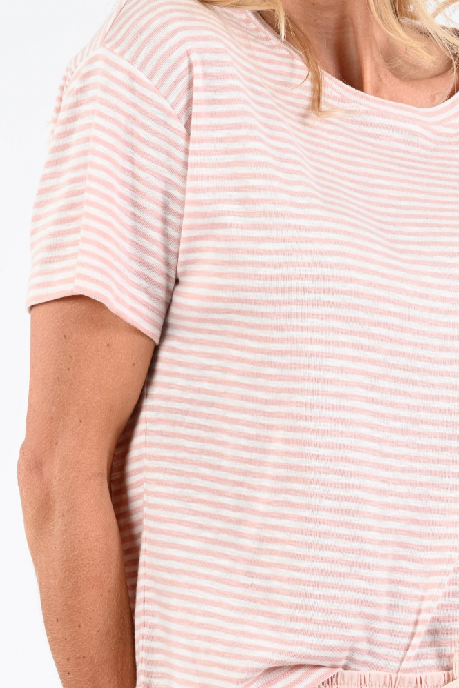 By-Bar 26211004  T-shirt korte mouw Roze