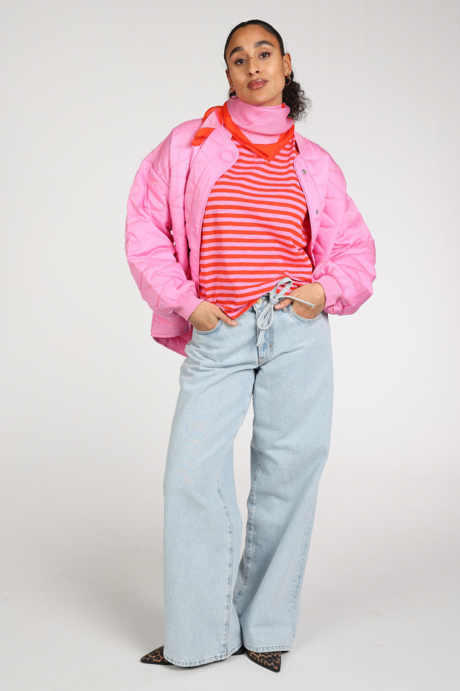 Pom Amsterdam SP9481 T-shirt korte mouw Roze