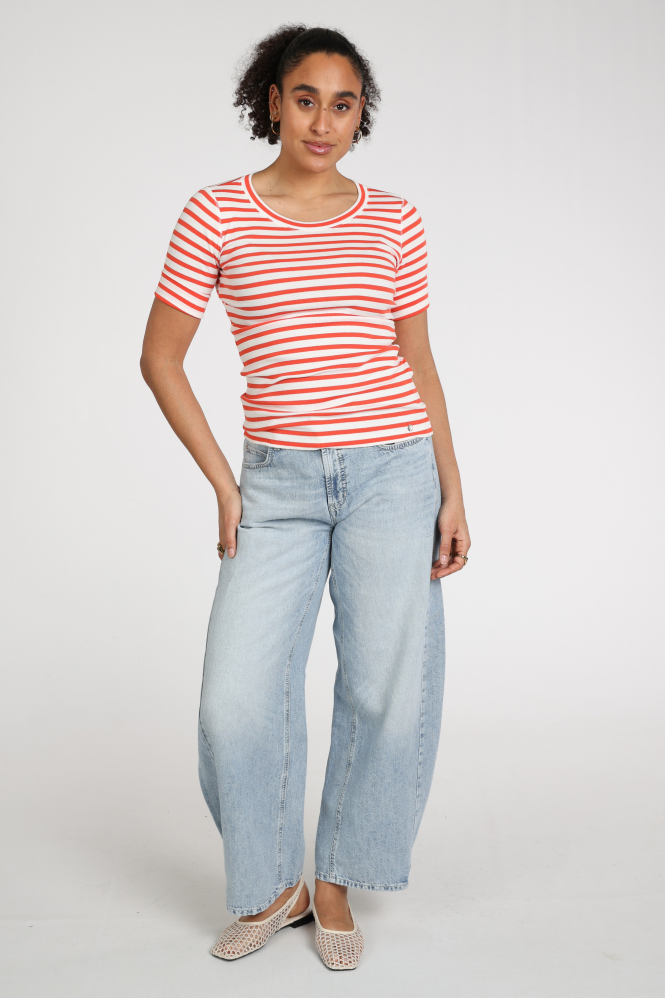 Marc Cain AA 48.09 J90 T-shirt korte mouw Rood