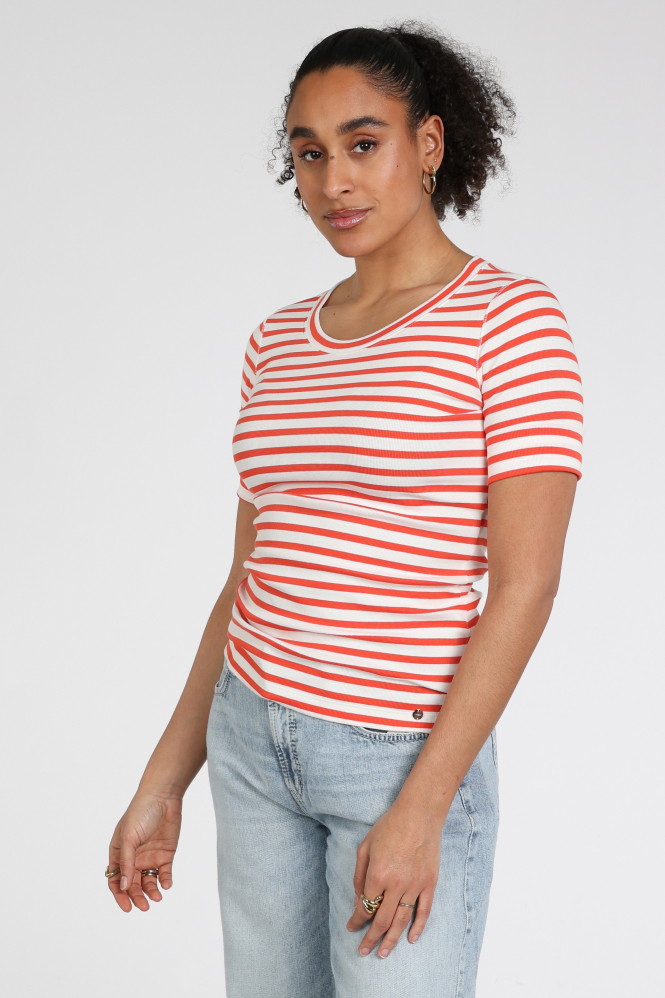 Marc Cain AA 48.09 J90 T-shirt korte mouw Rood