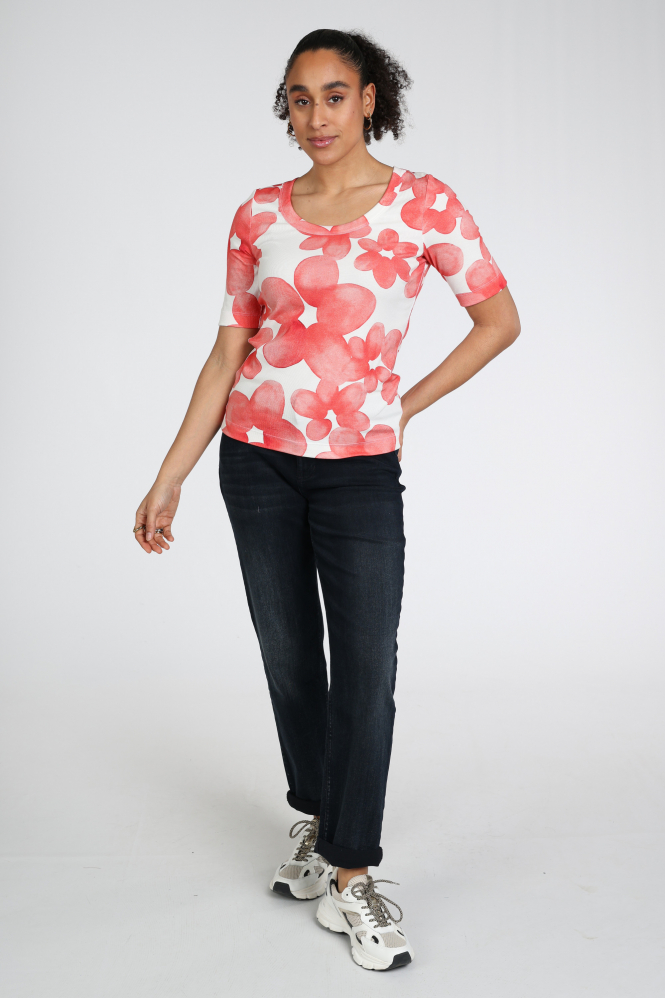 Zaida 346850 T-shirt korte mouw Rood