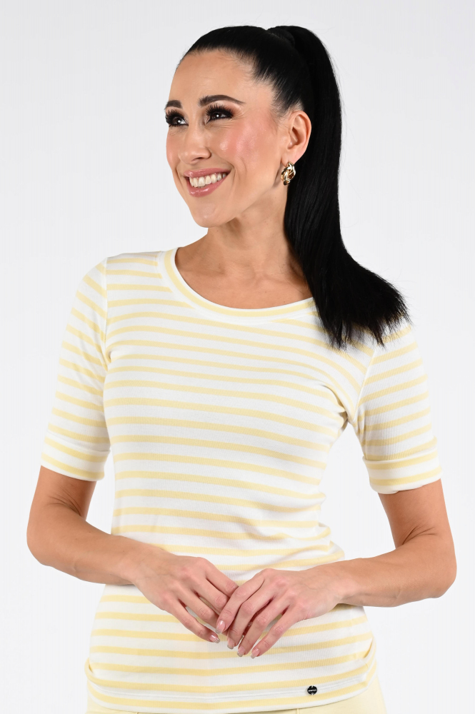 Marc Cain Additions AA 48.09 J90 T-shirt korte mouw Geel