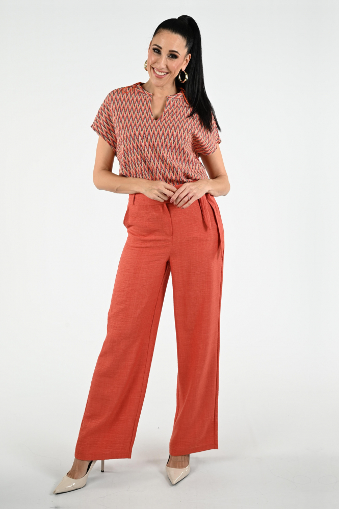 Geisha 62151-20 T-shirt korte mouw Oranje