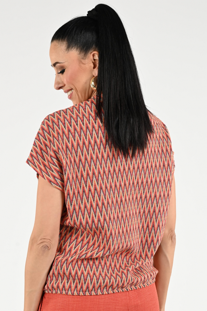 Geisha 62151-20 T-shirt korte mouw Oranje