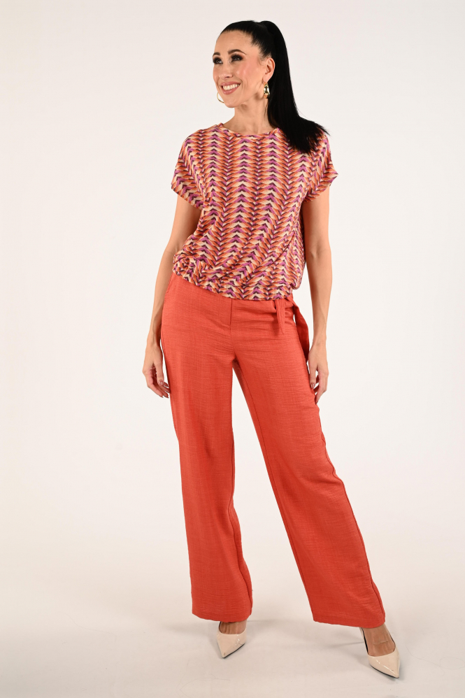 Geisha 62155-20 T-shirt korte mouw Oranje