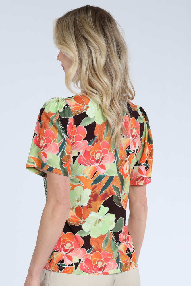 Geisha 62034-60 T-shirt korte mouw Oranje