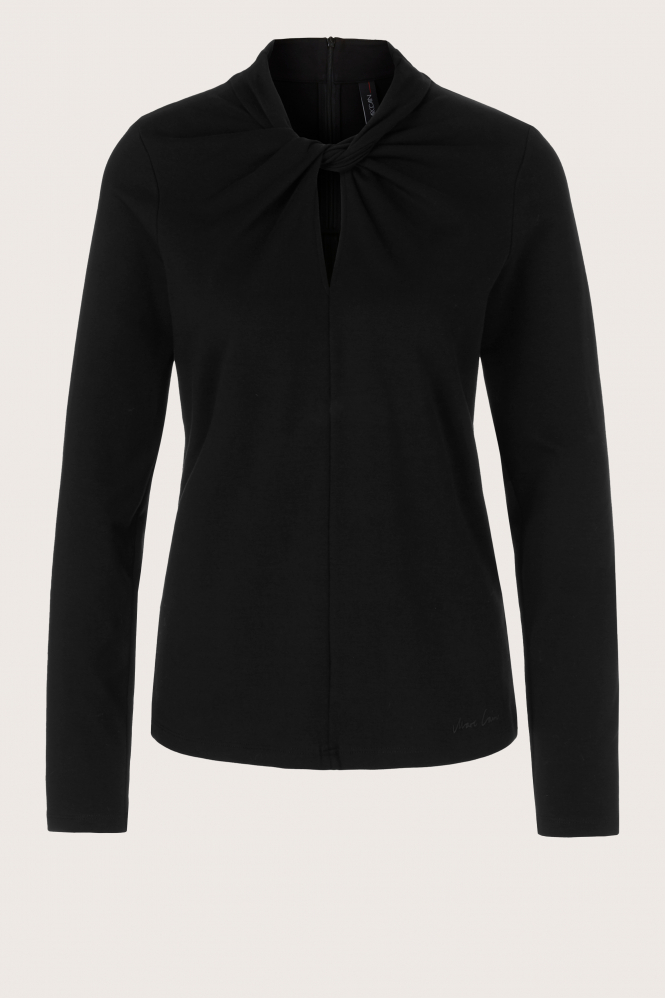 Marc Cain XC 48.19 J15 T-shirt lange mouw Zwart