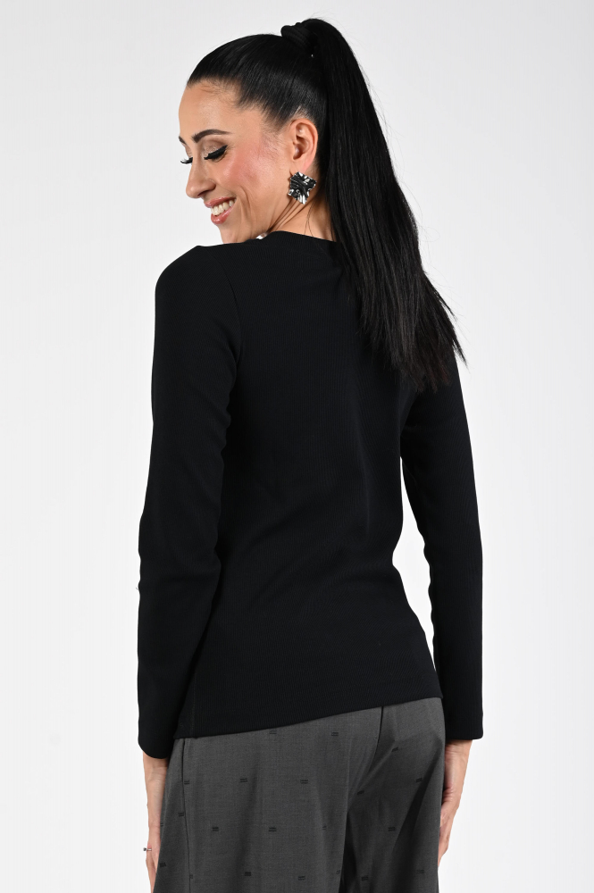 Zaida 336420 T-shirt lange mouw Zwart