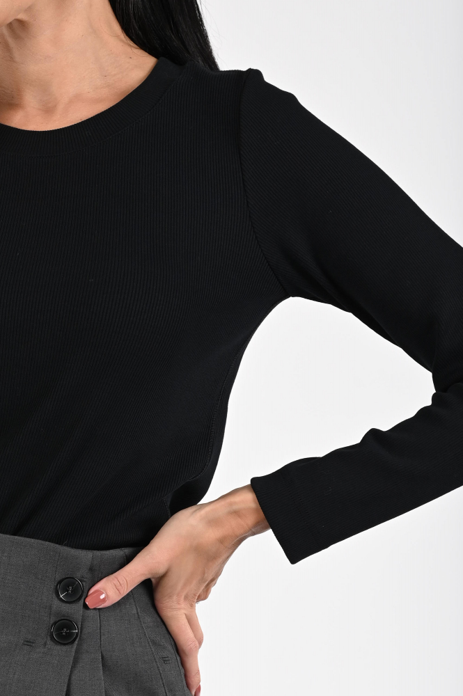 Zaida 336420 T-shirt lange mouw Zwart