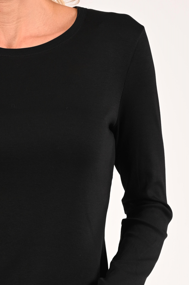 Marc Cain ZS 48.74 J50 T-shirt lange mouw Zwart