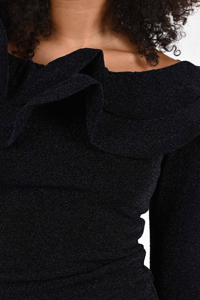 Pom Amsterdam SP9374 T-shirt lange mouw Zwart